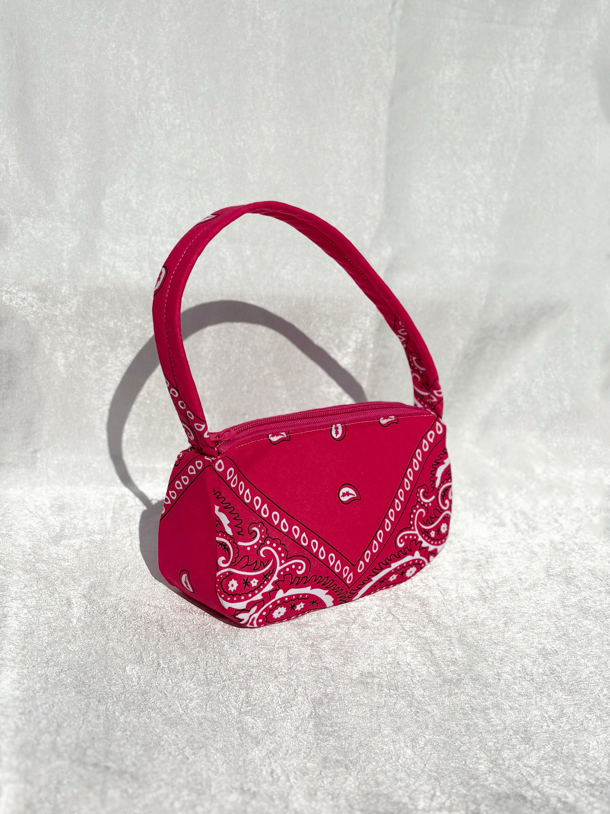 Baby Baguette Bag: Pink Bandana