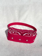 Mini Shoulder Bag: Pink Bandana
