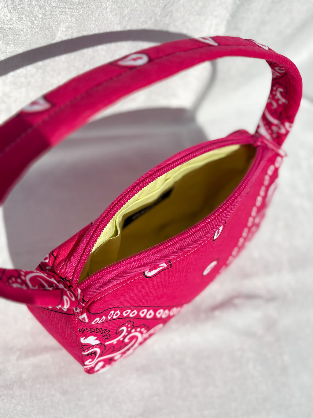 Baby Baguette Bag: Pink Bandana