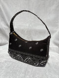 Shoulder Bag: Black Bandana