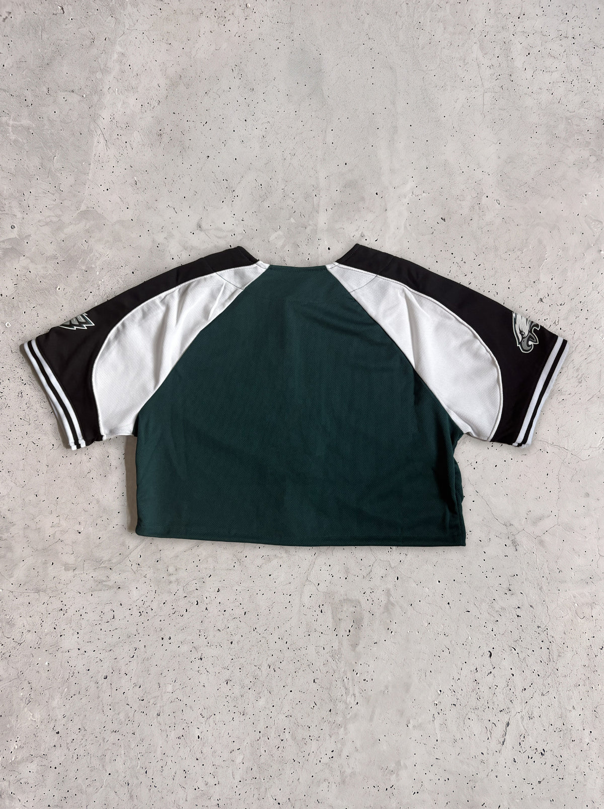 Upcycled Cropped Button-Up