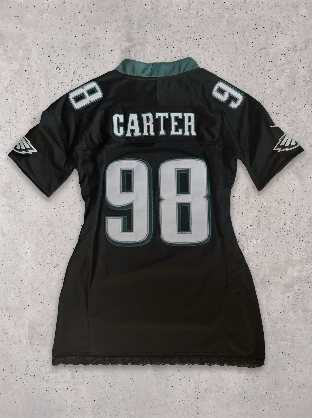Eagles Lace Trim Women's Jersey Dress | 98 Jalen Carter