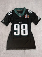 Eagles Lace Trim Women's Jersey Dress | 98 Jalen Carter