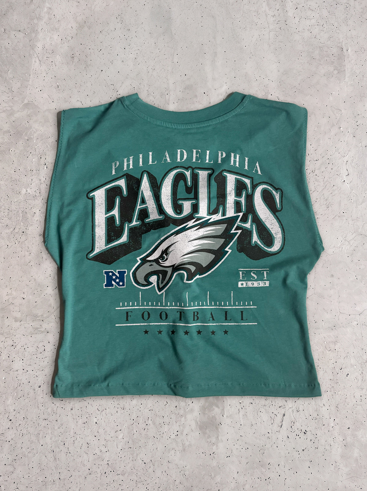 Upcycled Lace-Up Tank Top | Teal (Size L)