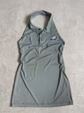 Eagles Upcycled Polo Halter Dress (Size S/M)