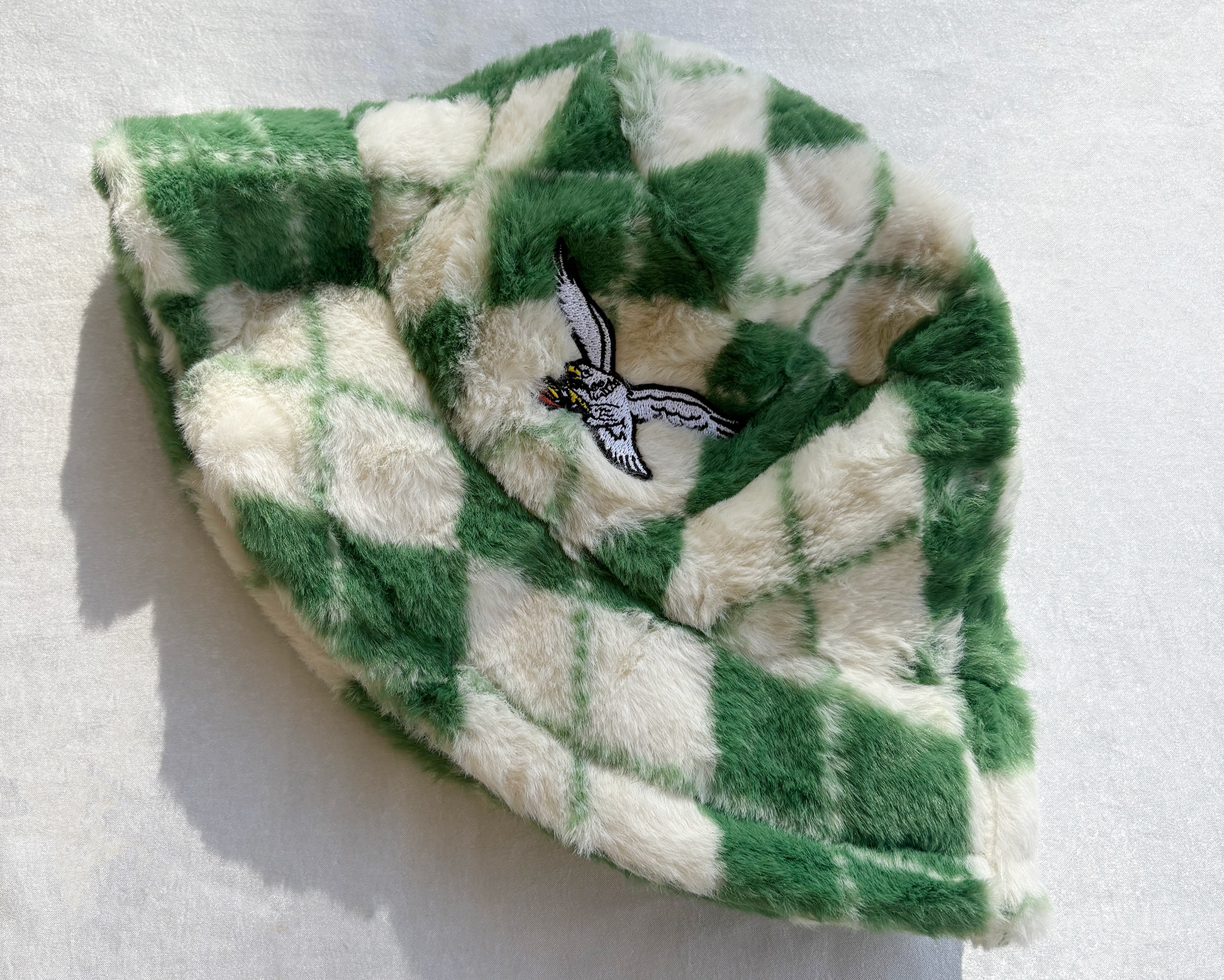 Fuzzy Eagles Kelly Green Bucket Hat