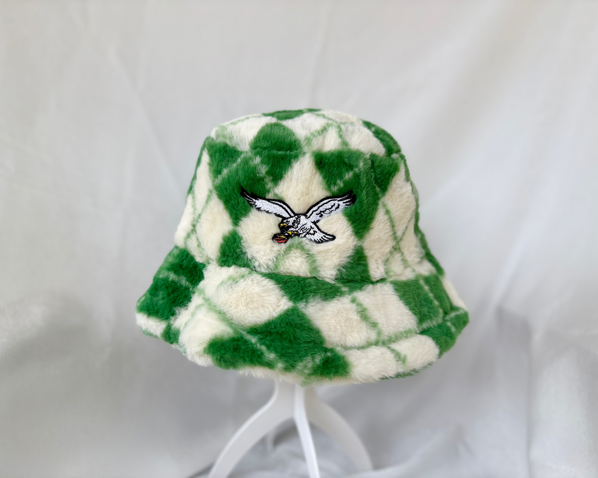 Fuzzy Eagles Kelly Green Bucket Hat