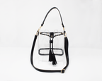 cute clear black stadium bag bucket bag crossbody bag for stadiums game day beis