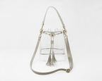 clearlee clear grey stadium bag for game day béis