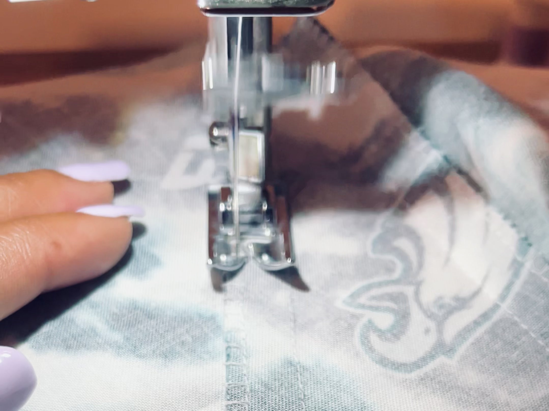sewing custom upcycled sports game day fashion
