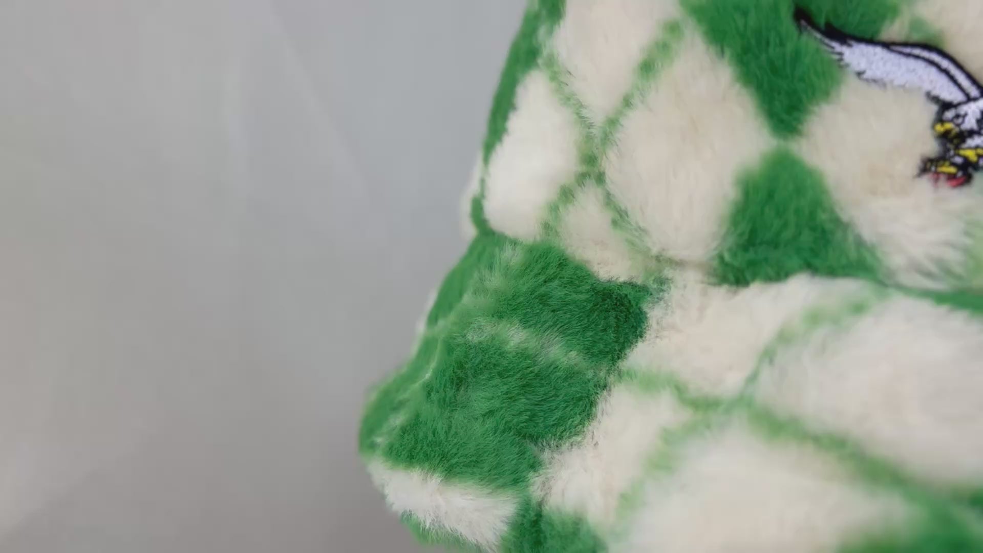 Fuzzy Eagles Kelly Green Bucket Hat