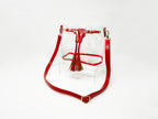 red and gold clear handbag for gameday concerts festivals georgia bulldogs stadium approved