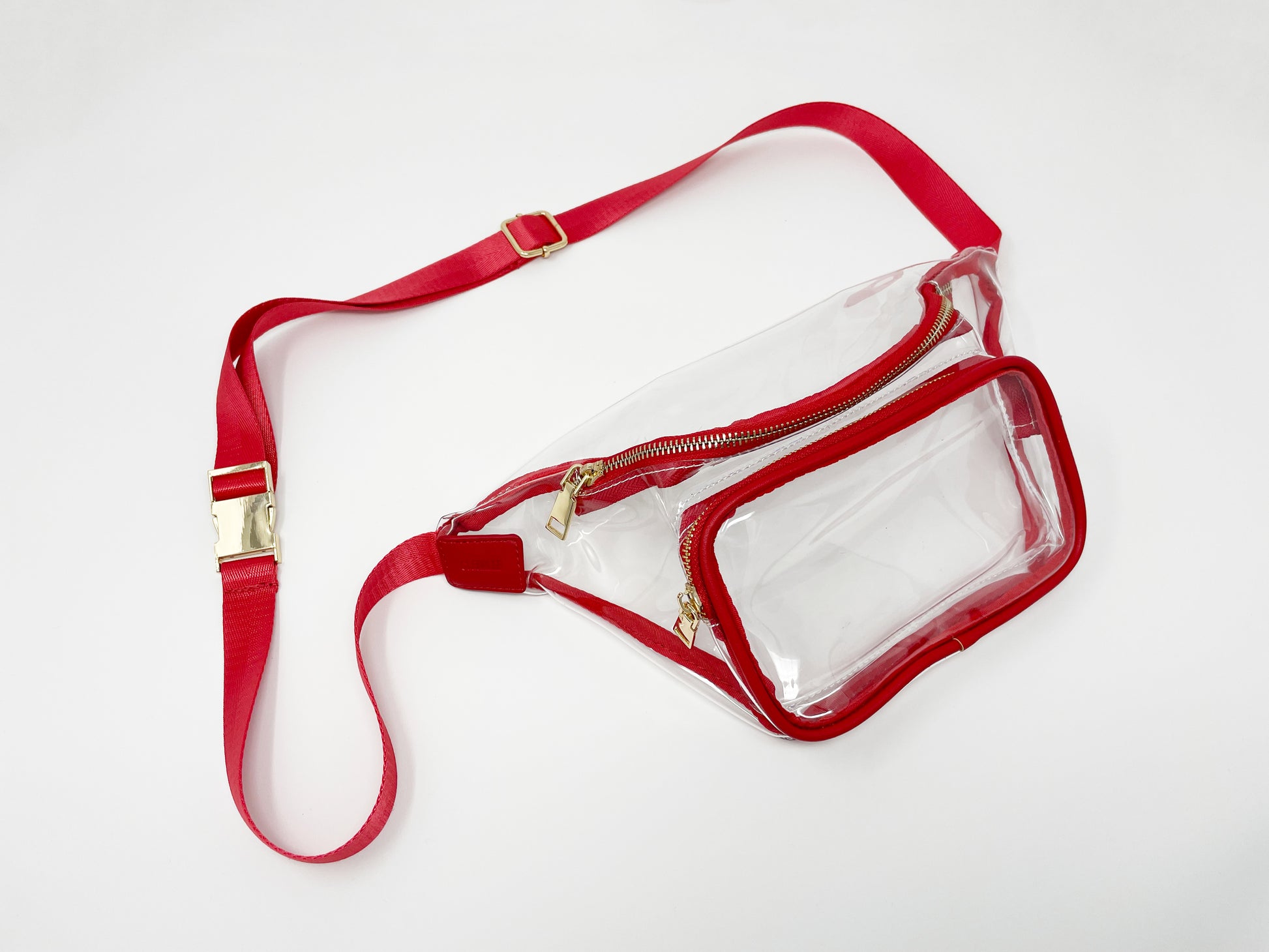 red clear belt bag fanny pack béis sport sling stadium approved gameday bag